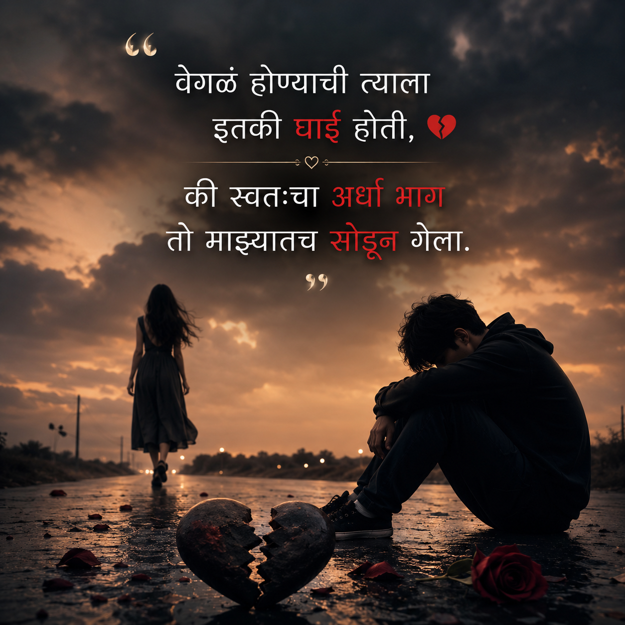 Breakup Sad Shayari In Marathi