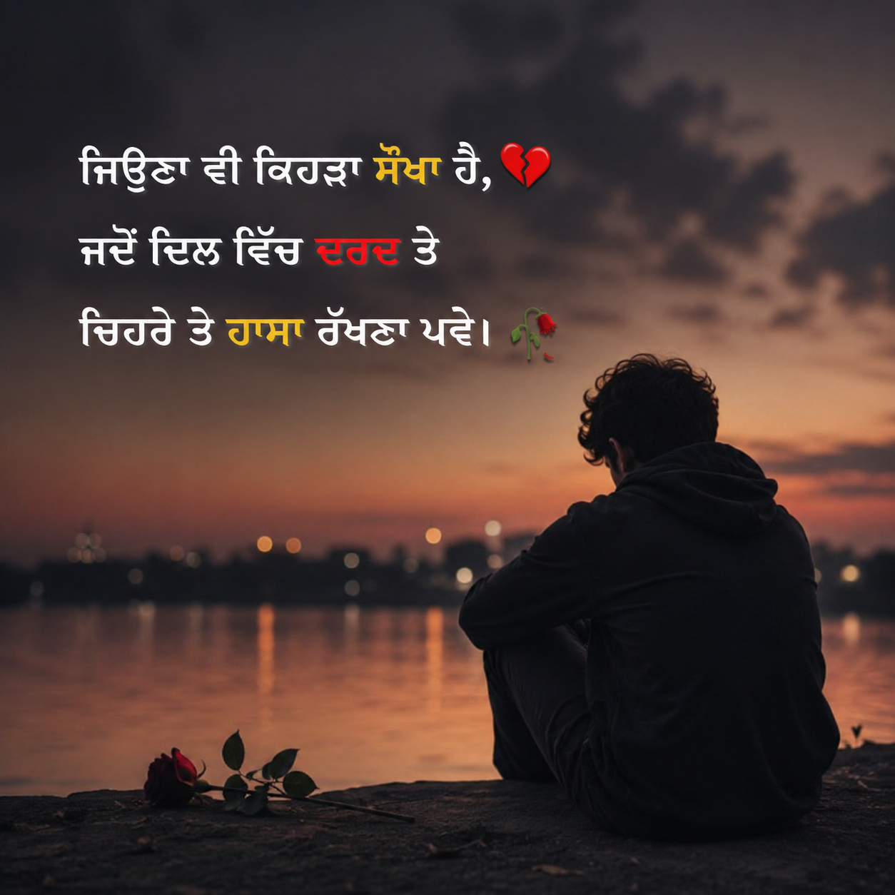 Punjabi Shayari Sad Heart Touching