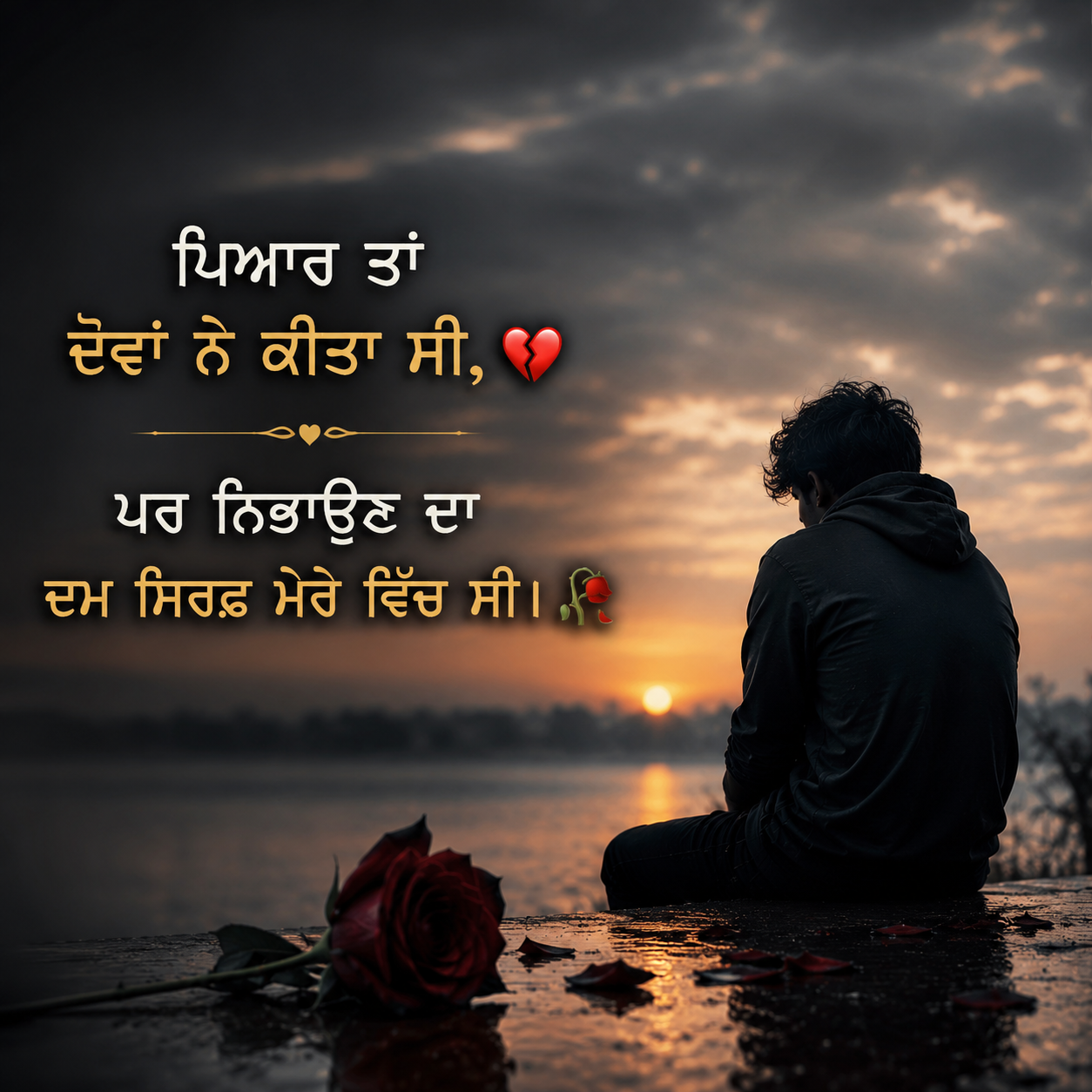 Punjabi Shayari Sad Love