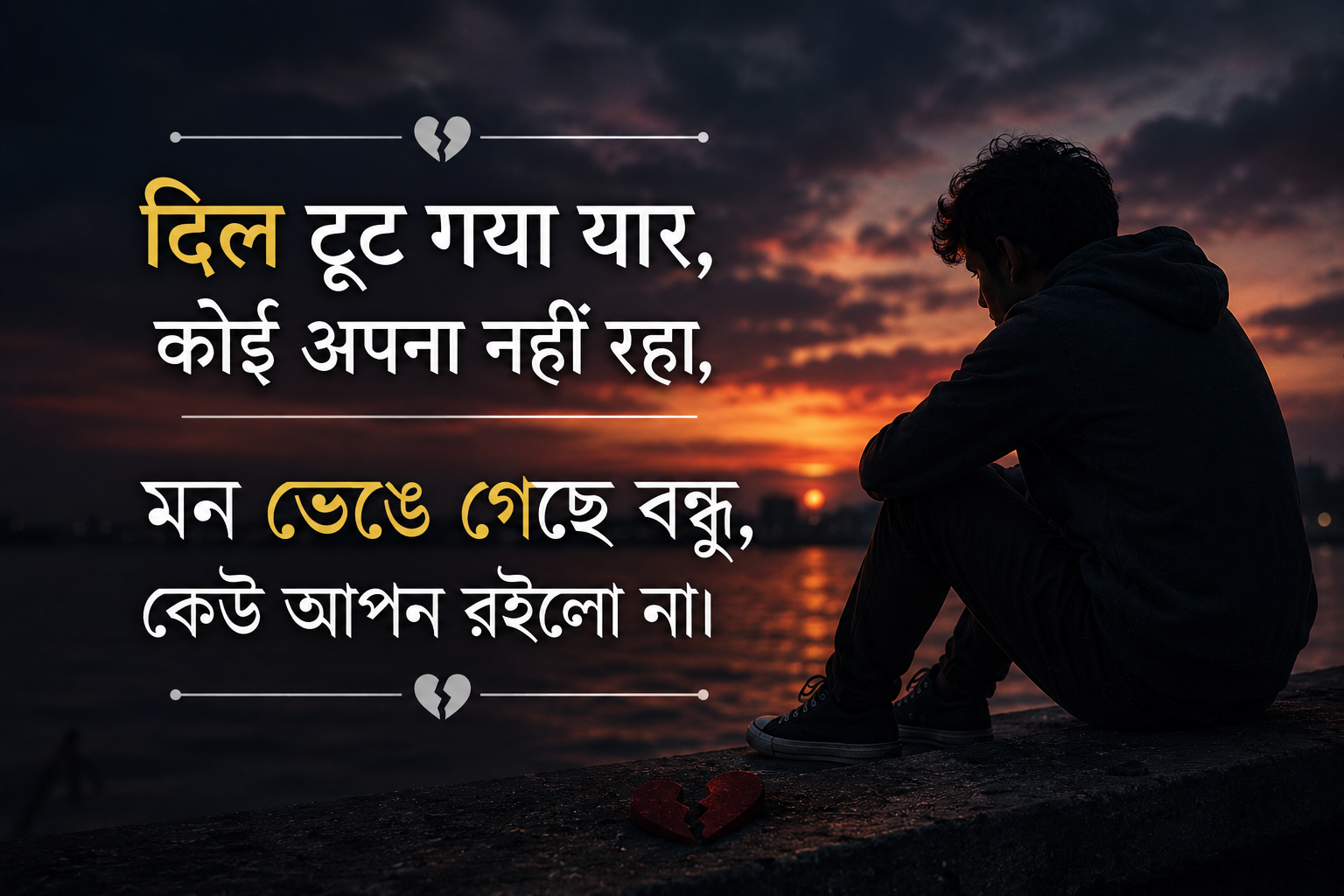Sad Love Shayari In Hindi And Bengali