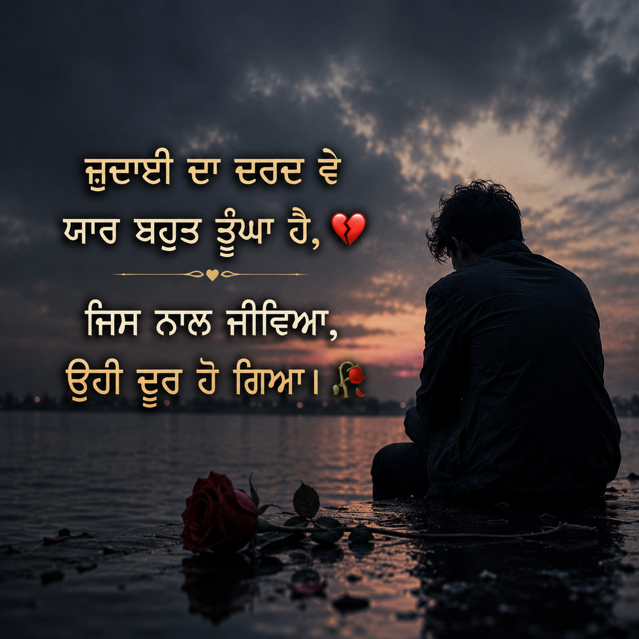 Sad Punjabi Shayari on Judai