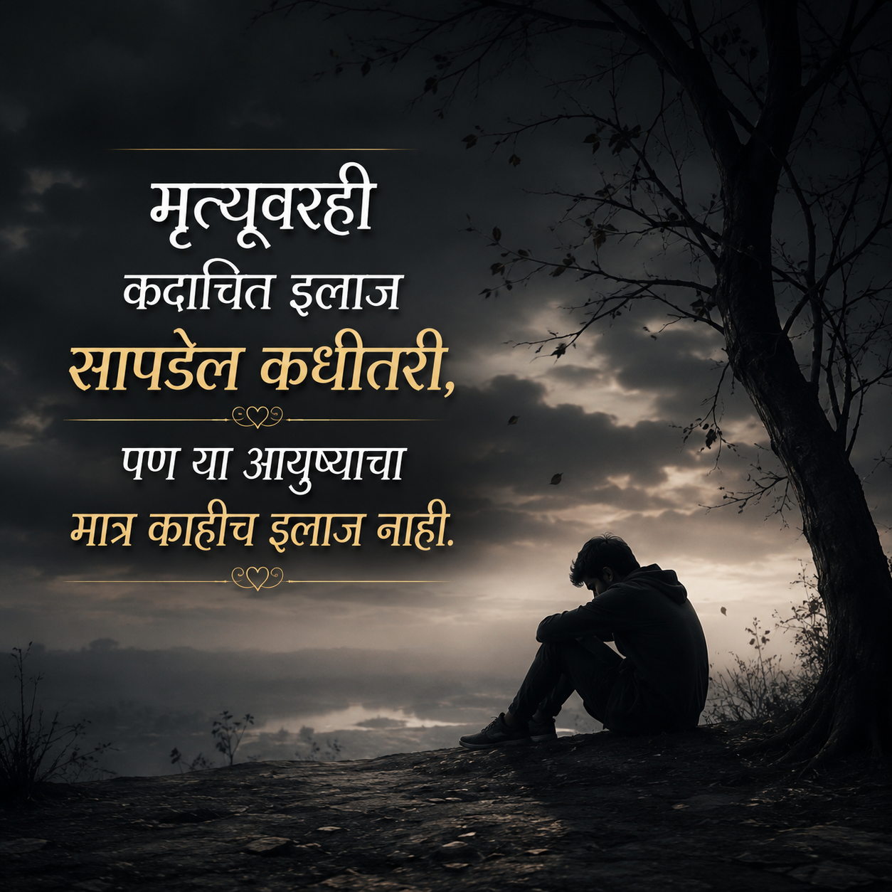 Sad Shayari In Marathi About Death
