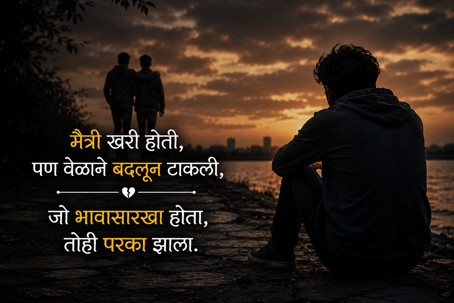 Sad Shayari In Marathi On Friendship