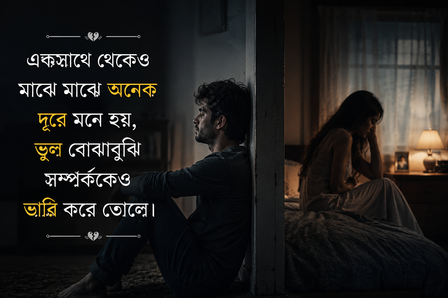 Sad Shayari in Bengali for Husband Wife