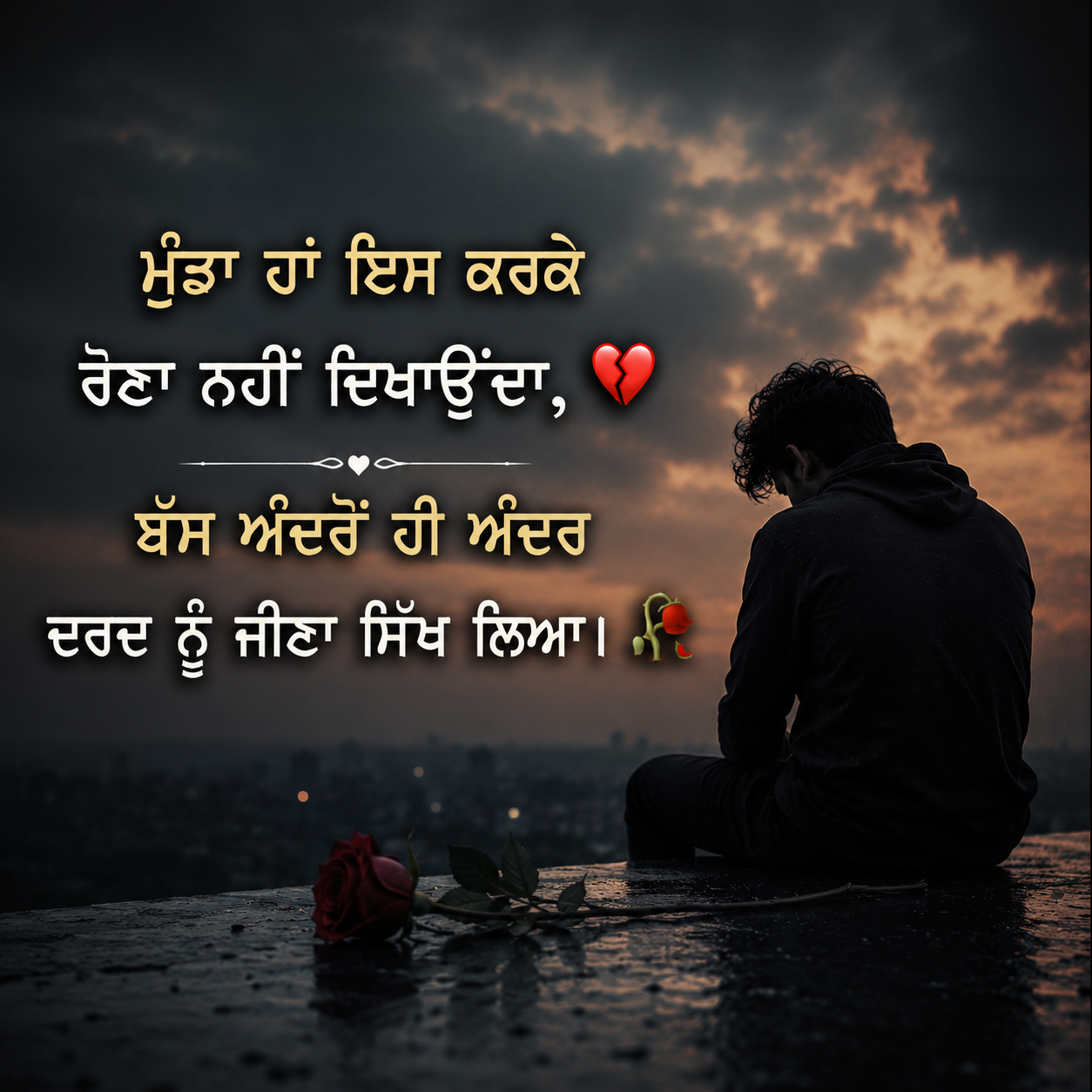 Sad Shayari in Punjabi for Boys