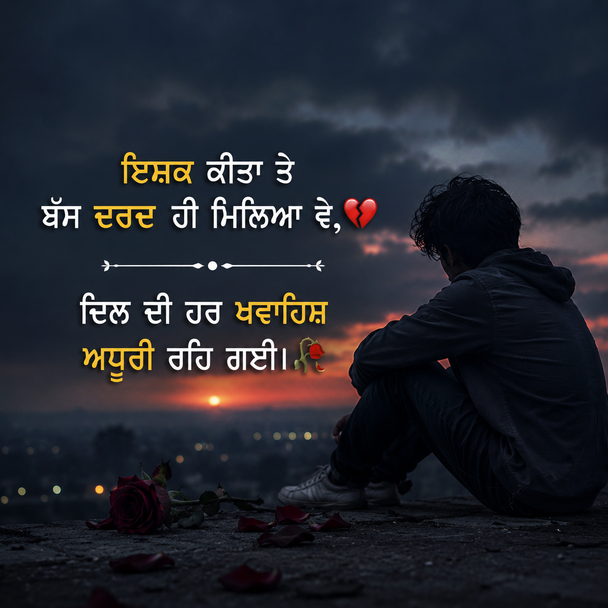 Sad Shayari in Punjabi – Pyar Te